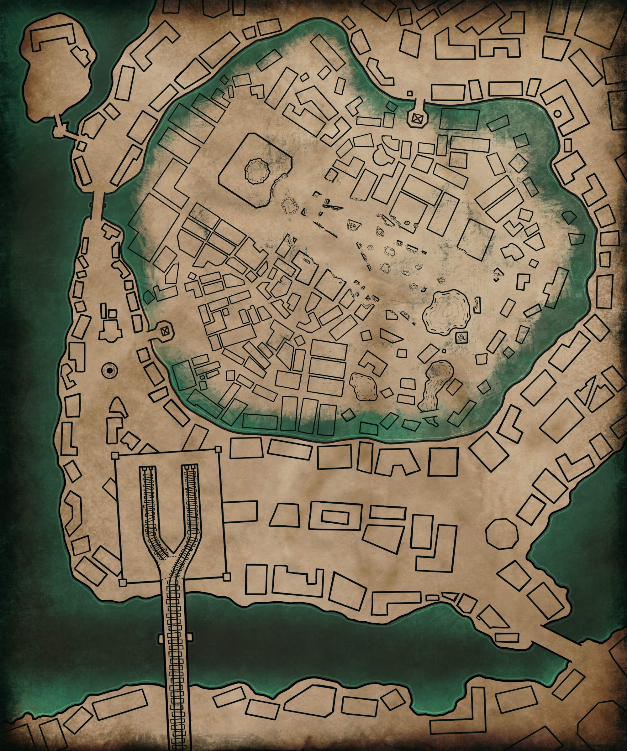 Map of the Jaddermire and surrouding area